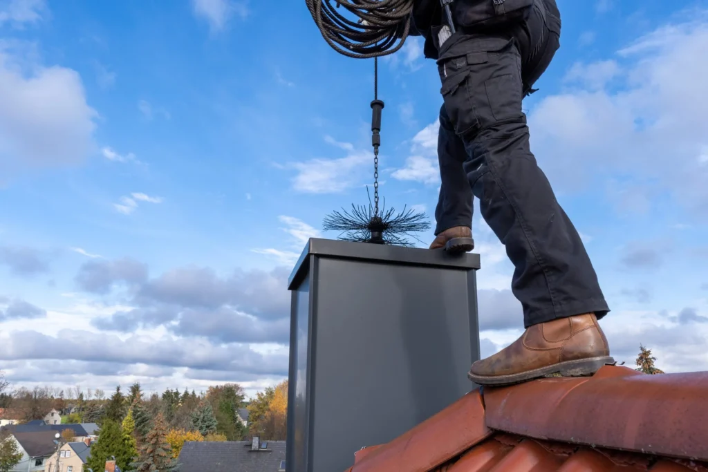 professional cleaning chimney